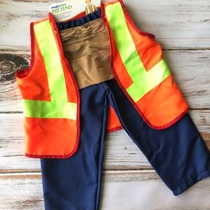 Construction Costume 3 piece 3T - 5T NWT